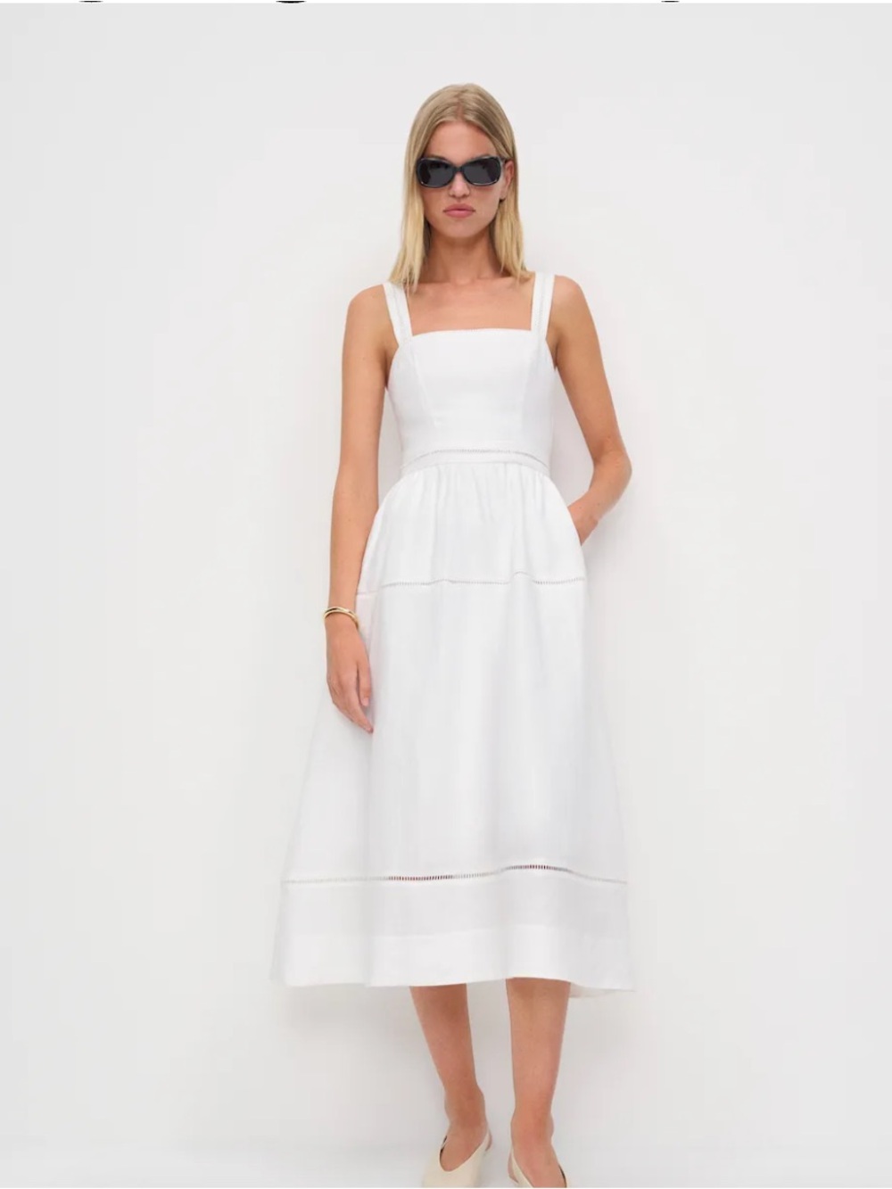 Reformation Everett Linen Dress